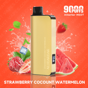 Strawberry Coconut Watermelon Vape – ALIBARBAR Ingot 9000 Puff